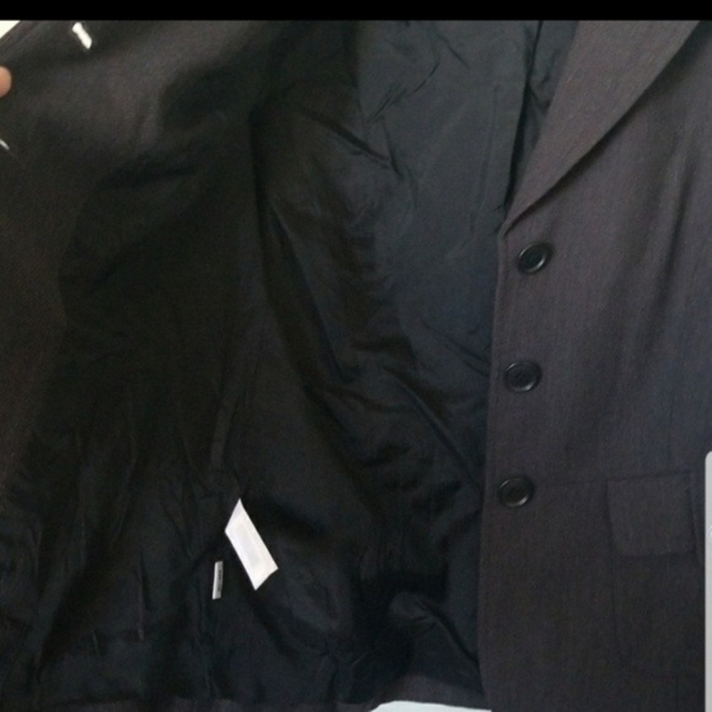 Loft Office Career Basic Neutral Gray Wool Blend … - image 4